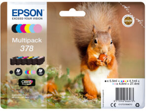 Tinta Epson 378 Pack Negro/5 Colores