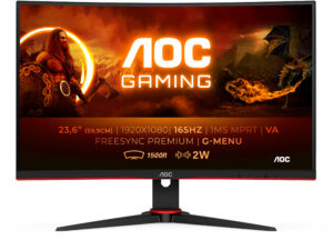 Monitor Gaming AOC 24" VA FHD Curvo Negro
