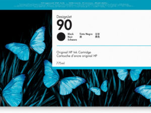 Tinta HP DesignJet 90 Negro Pack 3 775ml