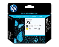 Cabezal de Impresión HP 72 Negro Mate/Amarillo