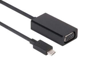 Adaptador Club 3D USB-C a VGA 15cm M/H Negro