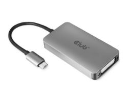 Adaptador Club 3D USB-C 3.2 a DVI-D M/H Gris