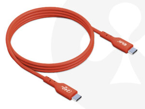 Cable Club 3D USB-C PD 240W 1m M/M Naranja CAC-1511