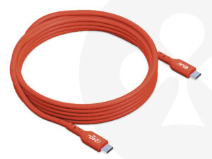Cable Club 3D USB-C PD 240W 3m M/M Naranja CAC-1513
