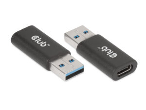 Adaptador Club 3D USB-A a USB-C M/H Negro