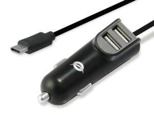 Cargador CONCEPTRONIC Coche 2xUSB-A Negro