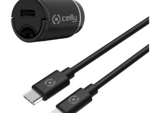Cargador Coche CELLY USB-C Cable Lightning