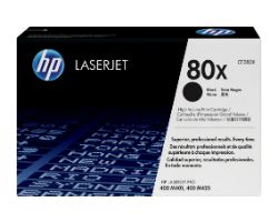 Toner HP LaserJet Pro 80X Negro 6900 páginas
