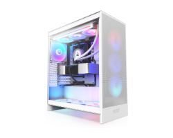 Caja NZXT H7 Flow RGB ATX mATX Blanca