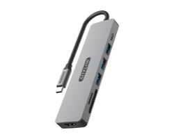 Docking Sitecom 7en1 USB-C a HDMI/USB-A/C/SD