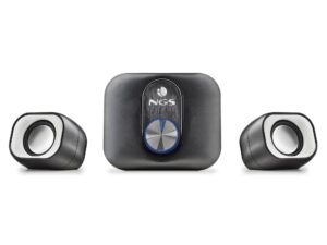 Mini Altavoces NGS 2.1 20W USB 3.5mm Negros