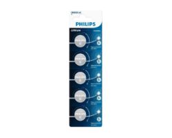 Pilas de Botón Philips Litio 3V Pack 5