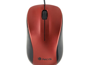 Ratón NGS Óptico USB-A 1200dpi Rojo