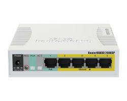 Switch Mikrotik 5xRJ45 GbE 1xSFP PoE
