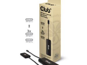 Hub Club 3D USB-C a 4xUSB-C 10G PD 3.0 Negro