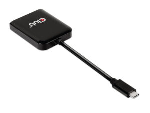 Adaptador Club 3D USB-C a 2xDP 4K M/H Negro