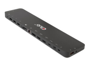 Docking Club 3D USB-C a 4xUSB-A/2xHDMI Negro