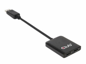 Hub MST Club 3D DP 1.2/M a 2xDP/H 0.2m Negro