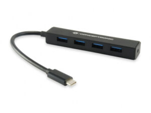 Hub CONCEPTRONIC USB-C a 4xUSB-A 3.0 Negro