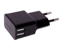 Cargador Pared CONCEPTRONIC 2USB Kit 5 Negro
