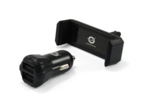 Cargador CONCEPTRONIC Coche 2xUSB Negro