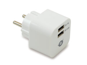 Cargador Pared CONCEPTRONIC 2xUSB Blanco