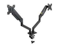 Soporte Mesa TooQ 13"-34" 2 Brazos Negro