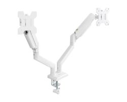 Soporte Mesa TooQ 13"-34" 2 Brazos Blanco