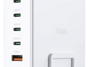 Cargador D-Link 240W 1xUSB-A 4xUSB-C Blanco