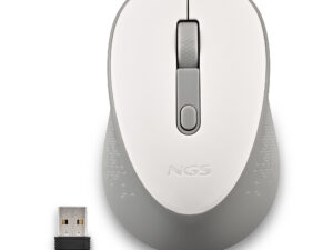 Ratón NGS Dew White Wireless 1600dpi Blanco