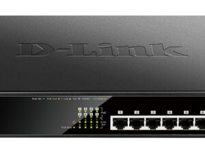 Switch D-Link 8xRJ45 GbE PoE Rack 1U Negro