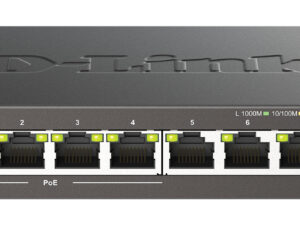 Switch D-Link 8xRJ45 GbE PoE Negro