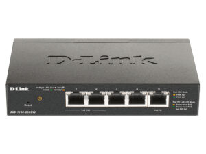 Switch D-Link 5xRJ45 GbE PoE Negro