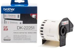 Cinta BROTHER 62mm 15.24m Negro/Rojo/Blanco