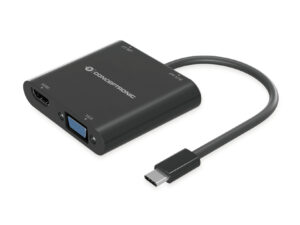 Adaptador CONCEPTRONIC 4en1 USB-C Negro