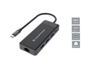 Docking Station CONCEPTRONIC 7en1 USB-C 2HDMI