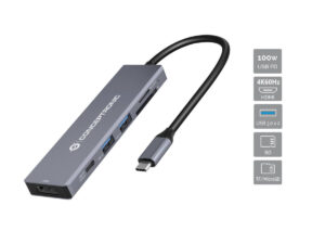 Dock CONCEPTRONIC 6en1 USB-C a HDMI/USB/SD/TF