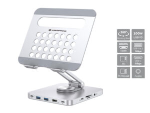Dock Station CONCEPTRONIC USB-A/C HDMI Plata