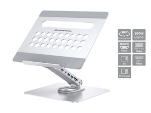 Dock Station CONCEPTRONIC con Soporte Plata