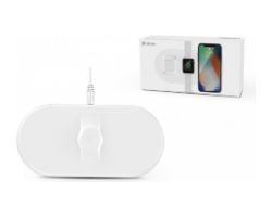 Devia Cargador Inalámbrico 15W 3en1 Blanco