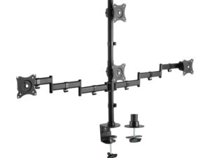 Soporte AISENS 4 Monitores 13"-27" Negro