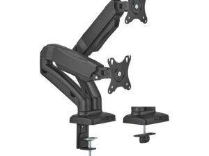 Soporte Mesa AISENS 2 Brazos 17-32" Negro