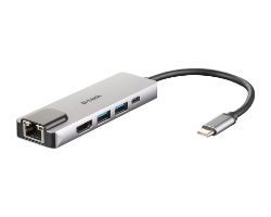 Hub D-Link USB-C a HDMI RJ45 USB-C 2xUSB 3.0 Hub D-Link USB-C a HDMI RJ45 USB-C 2xUSB 3.0