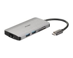 Dock D-Link USB-C a USB-A/C HDMI RJ45 Lector Dock D-Link USB-C a USB-A/C HDMI RJ45 Lector
