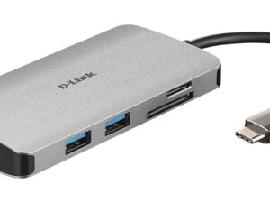 Dock D-Link USB-C a USB-A/C HDMI RJ45 Lector