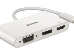Hub D-link USB-C 3.0 HDMI VGA DP Blanco