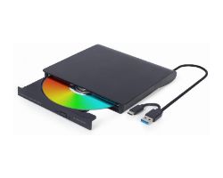 DVD Gembrid USB-C/USB-A DVD±RW Negro