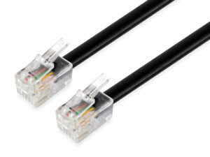 Cable Telefonico EQUIP RJ11 3m Negro