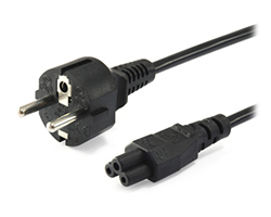 Cable EQUIP Schuko/M a C5/H 1.8m Negro