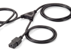 Cable EQUIP Schuko/M a 2xC13/H 1,8m Negro